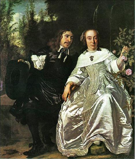 Bartholomeus van der Helst Abraham del Court and his wife Maria de Keerssegieter Norge oil painting art